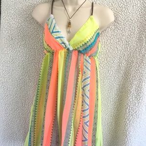 Mini Beach Pool Cover-Up Dress Small NWT